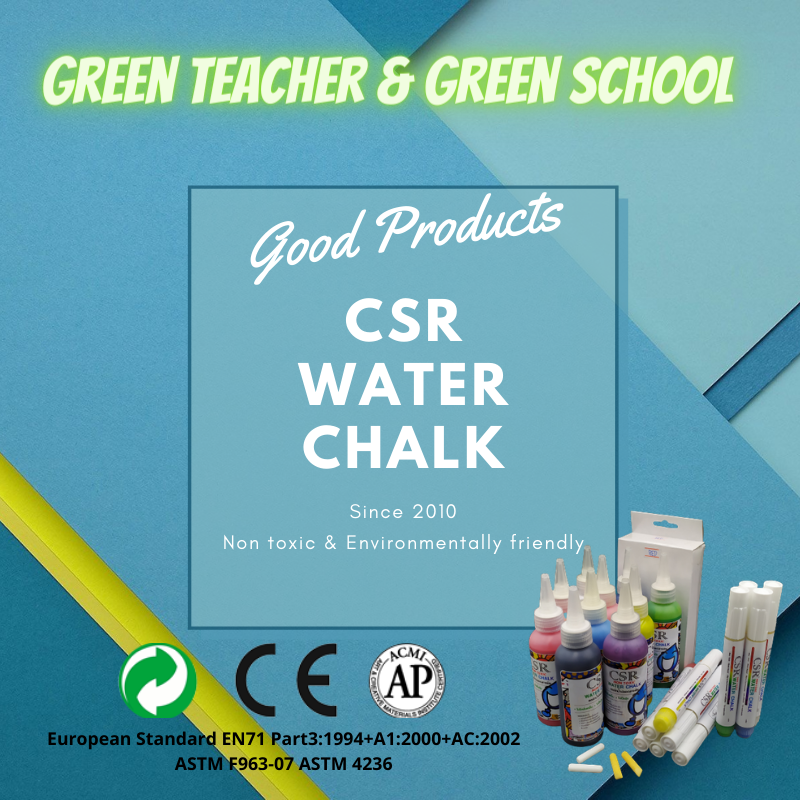 ปากกา CSR Water Chalk คือWhiteboard Marker, ชอล์คน้ำ, ปากกาไวท์บอร์ด - Non toxic ไร้กลิ่นฉุน ไร้ฝุ่น เติมหมึกได้ เปลี่ยนหัวได้